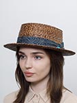 Шляпа STETSON арт. 2938510 BOATER PALM (коричневый)